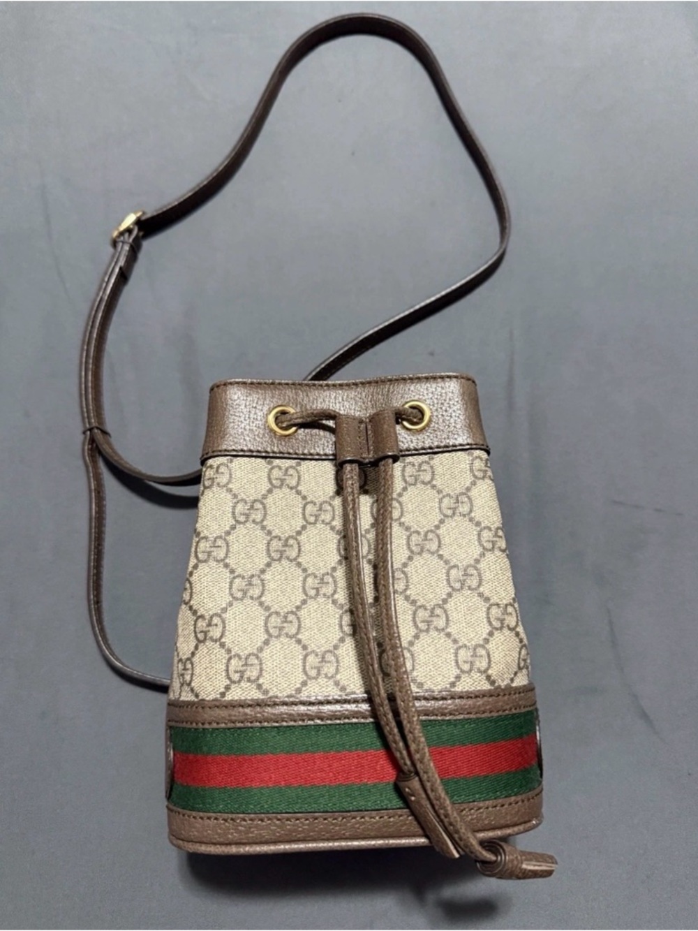 GUCCI mini ophidia bucket bag